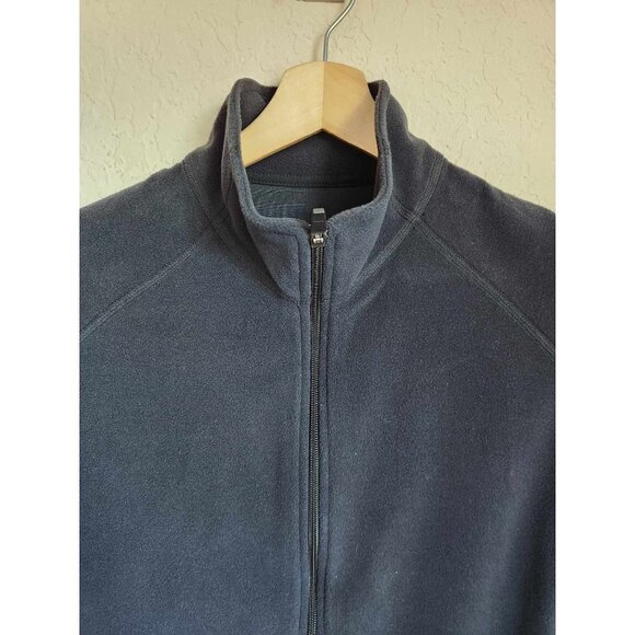 L.L. Bean Mens Full Zip Fleece Vest Solid Black Size Large - Picture 4 of 7